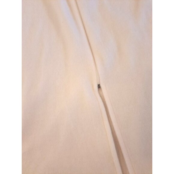 Erika Taylor Robe Full Zip Ivory Fleece Embroidered Pockets Soft Comfort Large - Picture 5 of 6